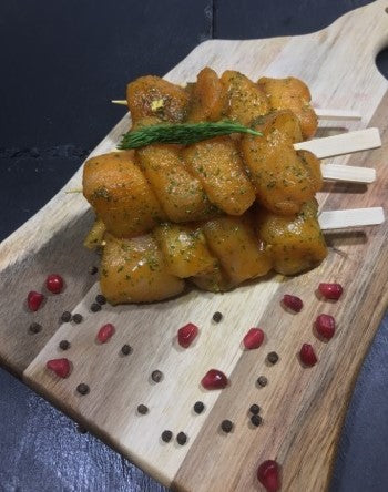 Garlic Chicken Kebabs